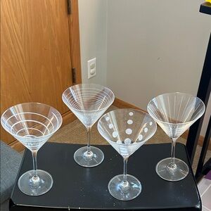 Mikasa Cheers Martini Glass Set